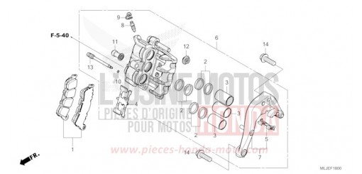 ETRIER DE FREIN ARRIERE GL1800DAR de 2024